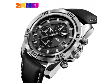Relógio Masculino Skmei Chornograph Multicolor Dial - 9156 - Preto