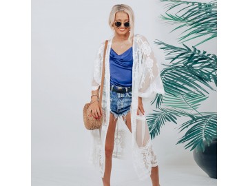 Kimono Longo Bordado