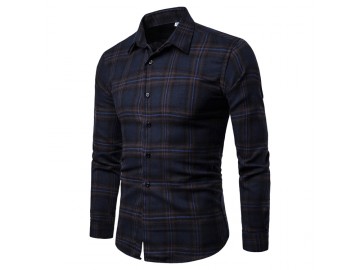Camisa Xadrez Manchester - Azul Escuro