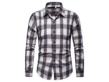 Camisa Xadrez Manchester - Branco 