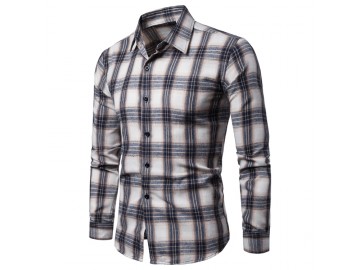 Camisa Xadrez Manchester - Branco