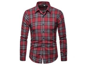 Camisa Xadrez Manchester - Vermelho 