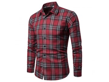 Camisa Xadrez Manchester - Vermelho