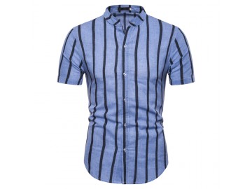 Camisa Vintage Stripes - Azul