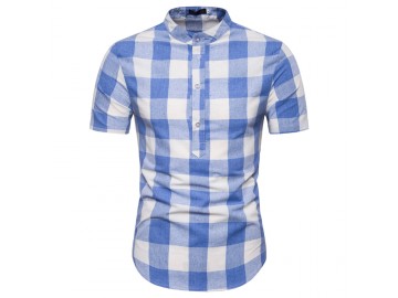 Camisa Xadrez Galway - Azul 