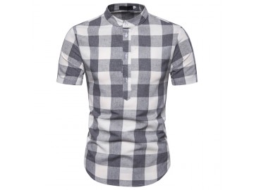 Camisa Xadrez Galway - Cinza