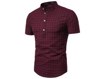 Camisa Xadrez York - Vinho