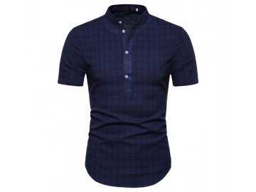 Camisa Xadrez York - Azul 