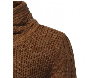 Cardigan Masculino Design Rolê Elegante - Marrom