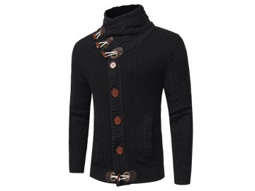 Cardigan Masculino Design Rolê Elegante - Preto 