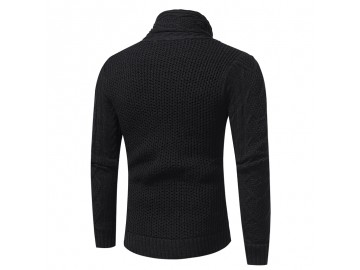 Cardigan Masculino Design Rolê Elegante - Preto