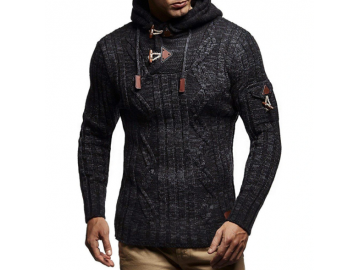 Cardigan Masculino Knit Button - Preto 