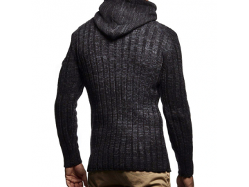 Cardigan Masculino Knit Button - Preto