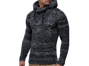 Pullover Masculino Half Button - Cinza